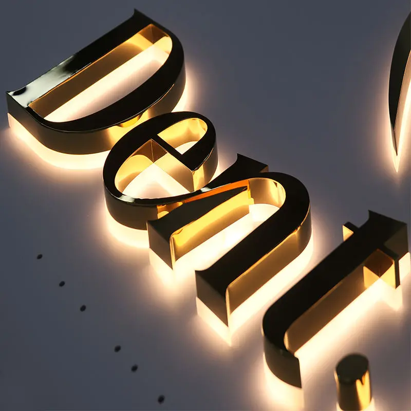 Custom Store Front Led Letters Led Backlit Letter Sign Backlit Led logo