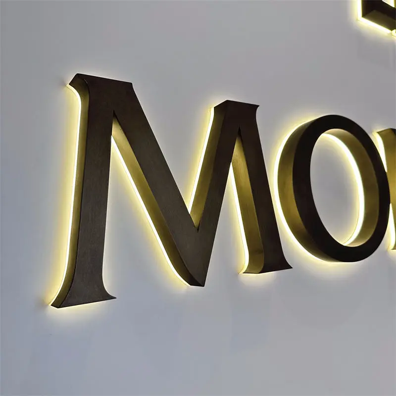 High-Quality 3D LED Backlit Channel Letters with Black Coating Manufacturers, Companies