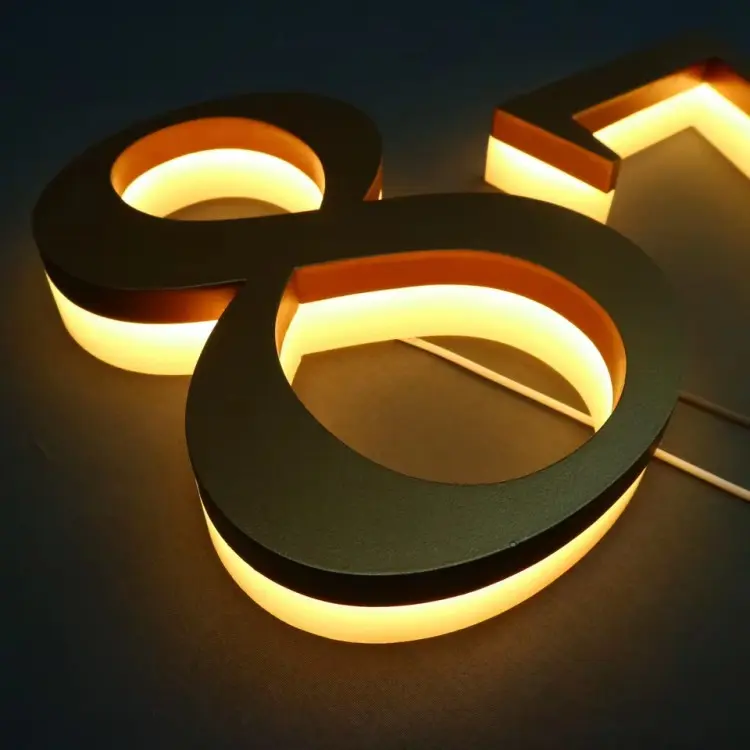 Backlit Letter Case Detail 1
