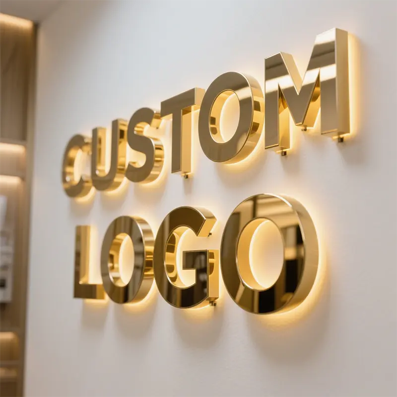 Cheap Backlit Sign Logo Led Light Luminous Letters for Advertising Display Manufacturers, Product