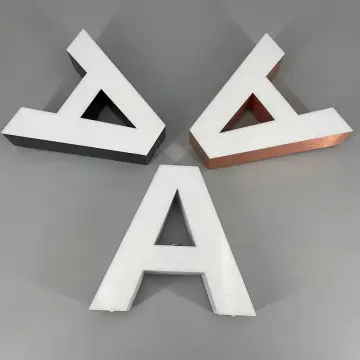 Aluminum Rimless Channel Letters Borderless Signage Design