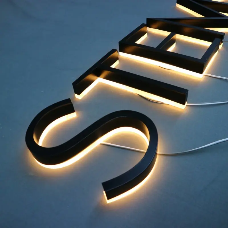 High-Quality RGB Color Changing Backlit Letters Smart LED Sign with Remote Factory, Company