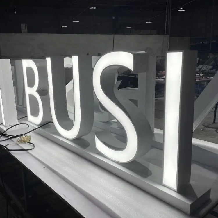 Custom Front Lit Signs for Stores 3D LED Illuminated Letters