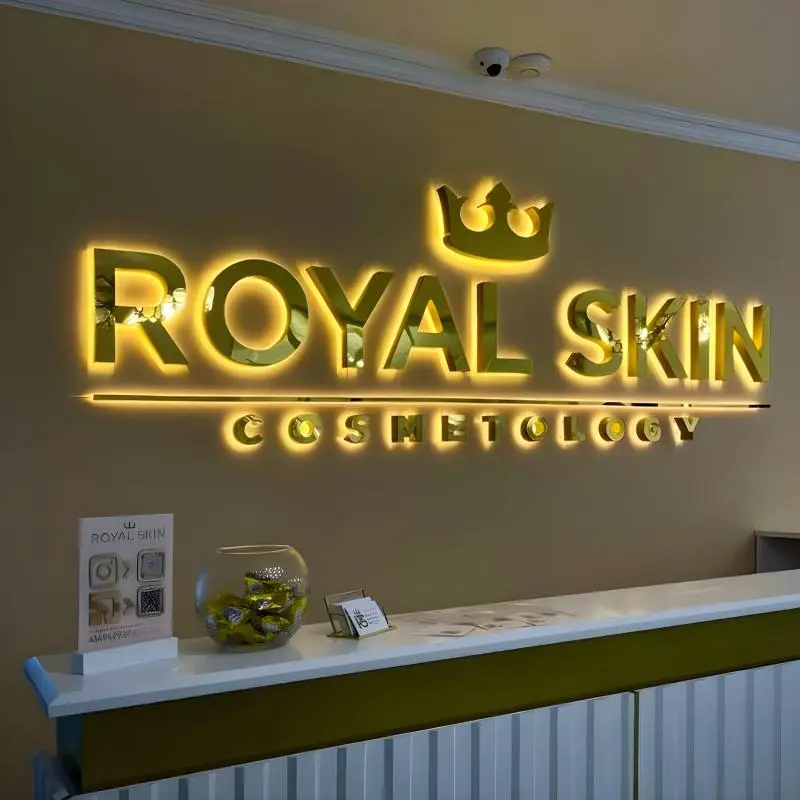 Custom 3D Logo LED Backlit Letter Sign Outdoor Business