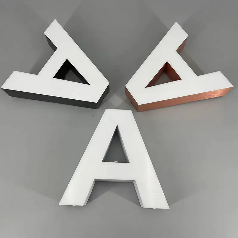 Cheap Aluminum Rimless Channel Letters  Borderless Signage Design Exporter, Product