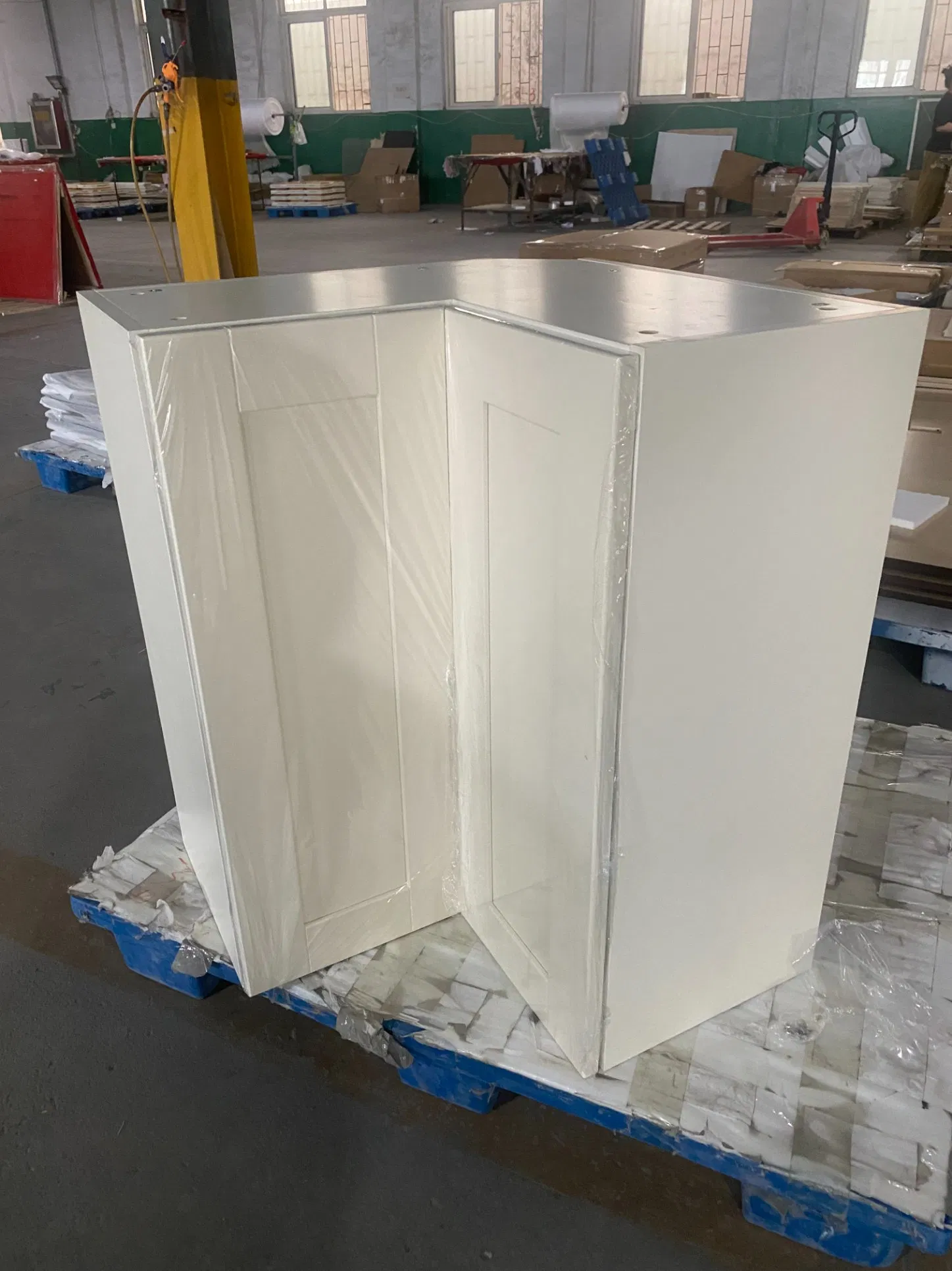 Armários de Cozinha de Canto Senhora Susan com Porta em Estilo Shaker