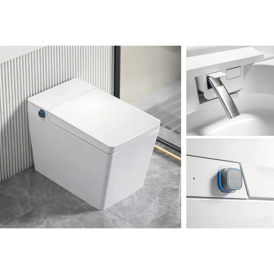 Vanidade Flutuante Retangular LED Branco Fosco