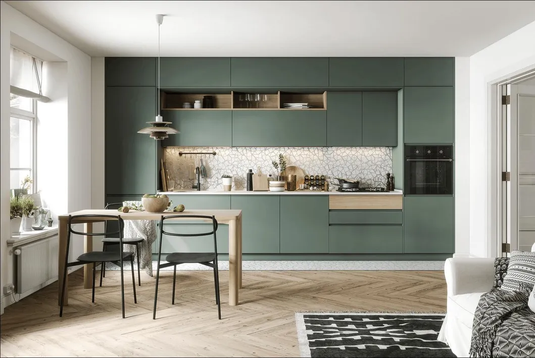 Armários de Cozinha Modulares de Laca Personalizados Modernos para Vilas e Lares