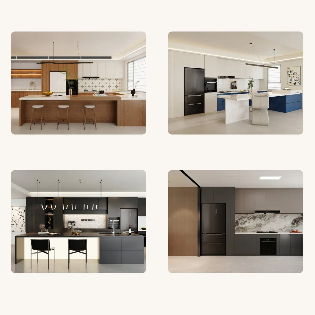 Design Novo Personalizado Moderno Alto Brilho Slim Alto Uni Superior Canto Estreito Branco Shaker Esculpido Madeira Sólida Escura Rta Lacquer Modular/MDF/PVC/Melamina Armário de Cozinha