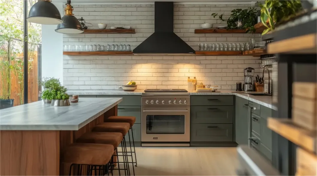 Design de Cozinha Moderna Armários de Cozinha Modular em Carvalho Móveis de Madeira para Casa