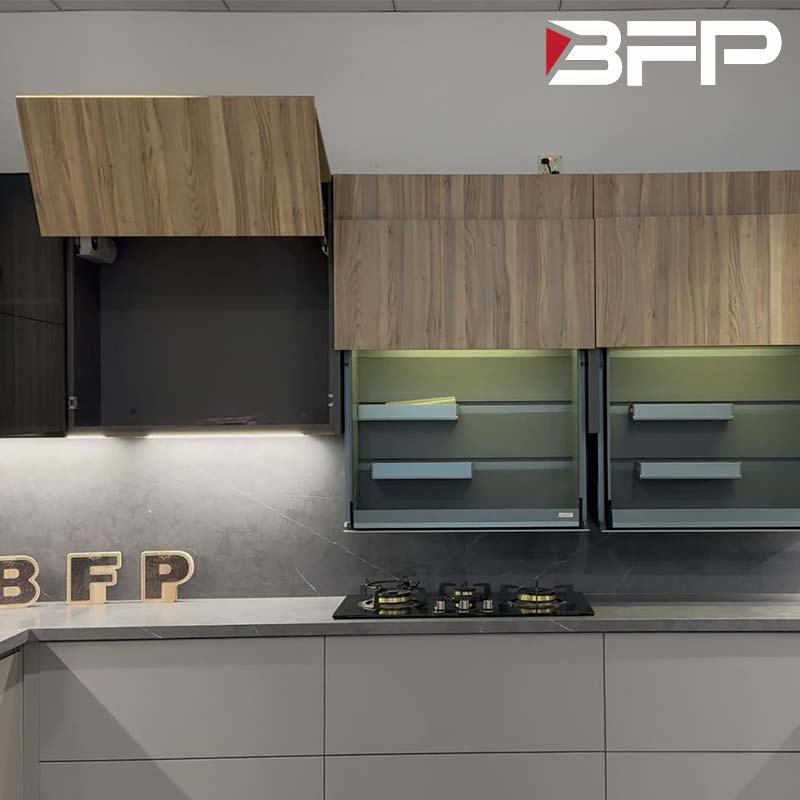 Preço de Fábrica Armários Modernos Design Personalizado Armário de Cozinha em Melamina
