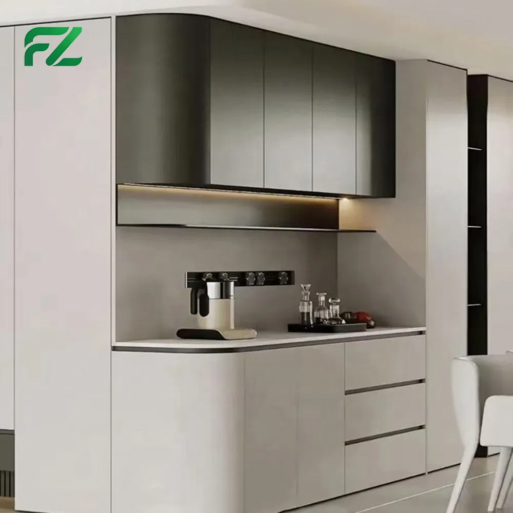 Personalize Armários de Cozinha Altos à Prova d'Água de Estilo Europeu para Contratantes
