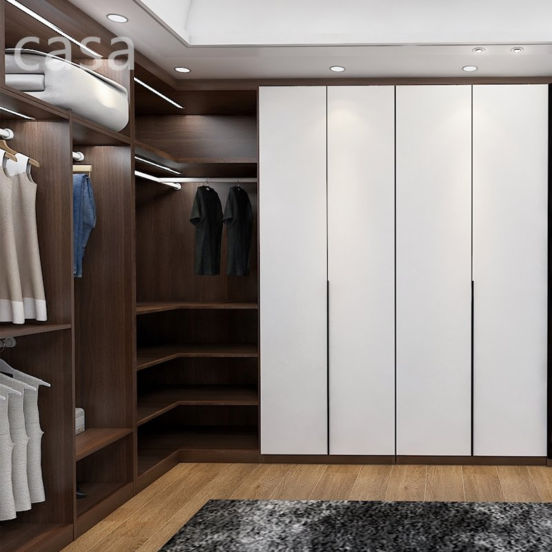 Móveis de Quarto Armário de Madeira Armazenamento Despensa Prateleira Closet em Canto