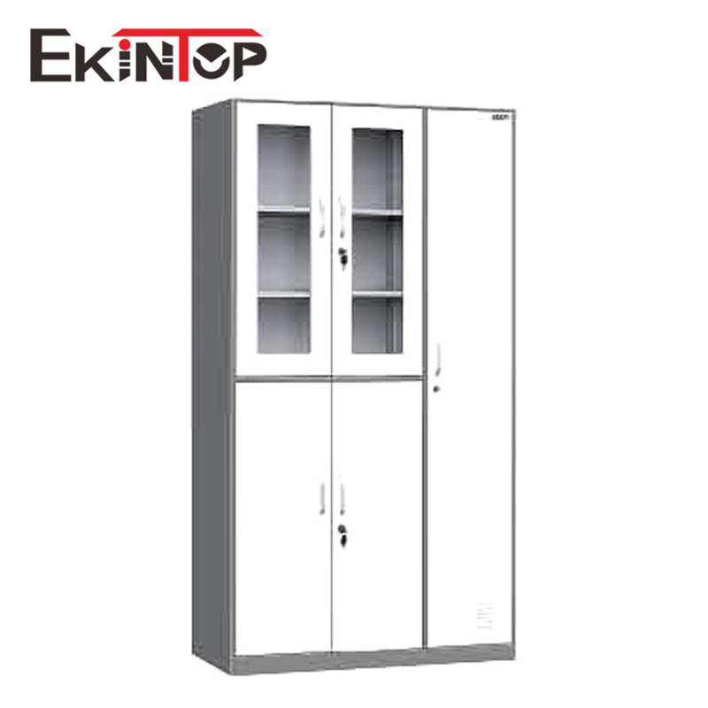 Móvel de Escritório Ekintop Steel Armário de Escritório Branco Armário Vertical Alto de Aço para Arquivamento