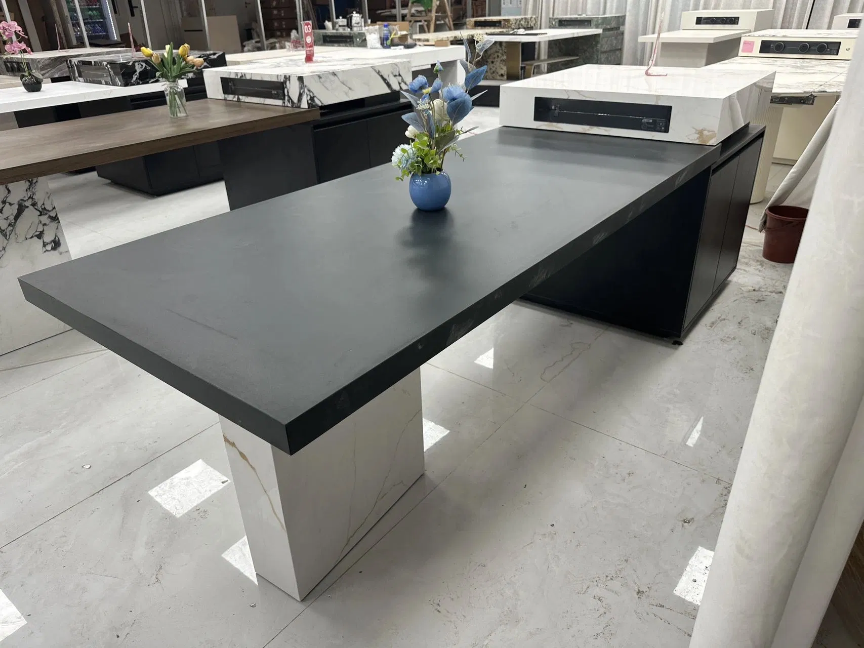 Móveis de Mesa de Cozinha Moderna Ilha de Cozinha com Armazenamento