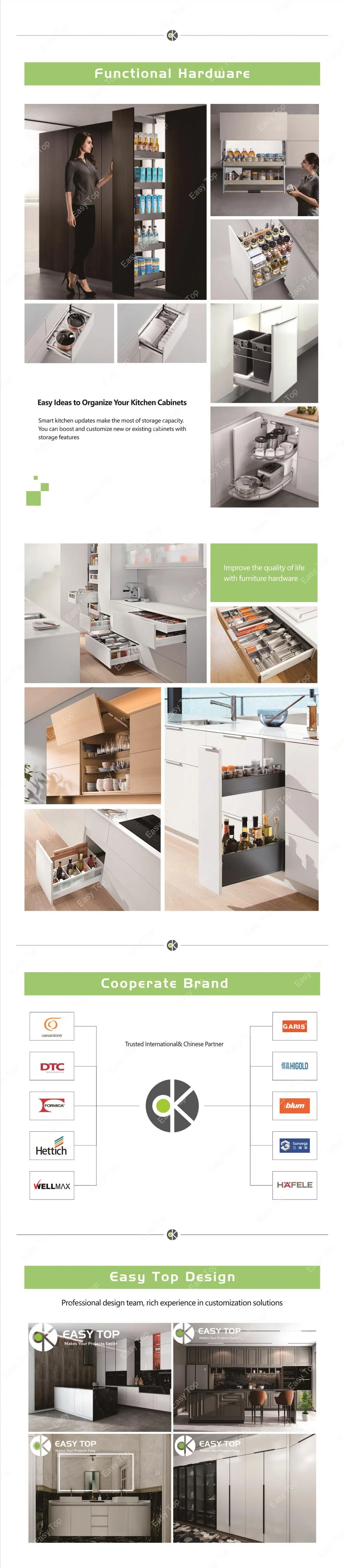 Design de Interiores de Casa Cozinha Cinza Escuro Prateleira de Suporte Exibição Base de MDF Pia Armários de Cozinha