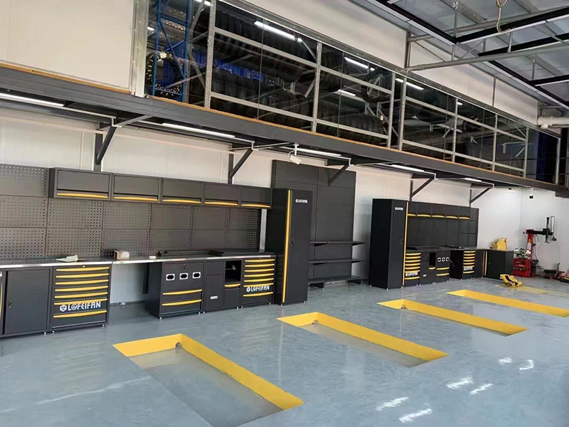 Armários de Parede de Garagem Armário de Armazenamento Alto Armário de Ferramentas Prateleira Superior Ferramentas Bancada de Trabalho