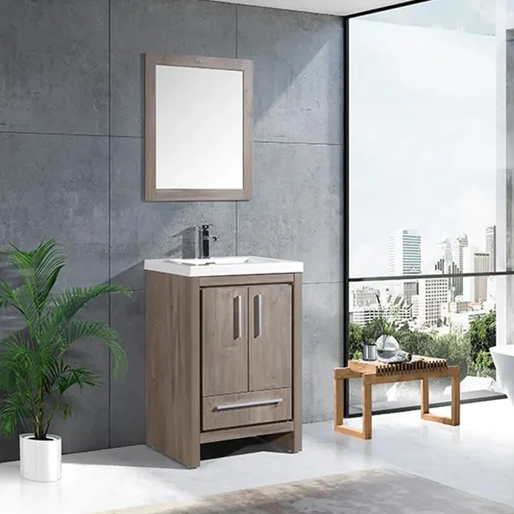 Estilo da América do Norte 30 Armário de Banheiro em Polegadas - Mobiliário de Vaso Sanitário Personalizável com Serviço ODM Disponível