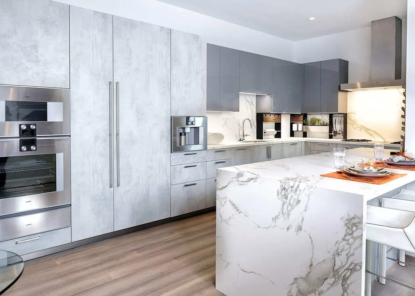 Móveis Armários de Despensa Design de Gabinete de Cozinha Modular