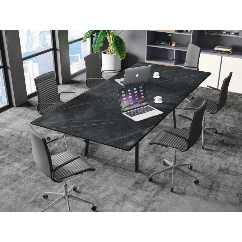 Mesa de Ilha de Cozinha em Pedra Sinterizada Mesa de Jantar Integrada Luxuosa para o Lar Mesa Multifuncional para Cozinhar Balcão de Cozinha