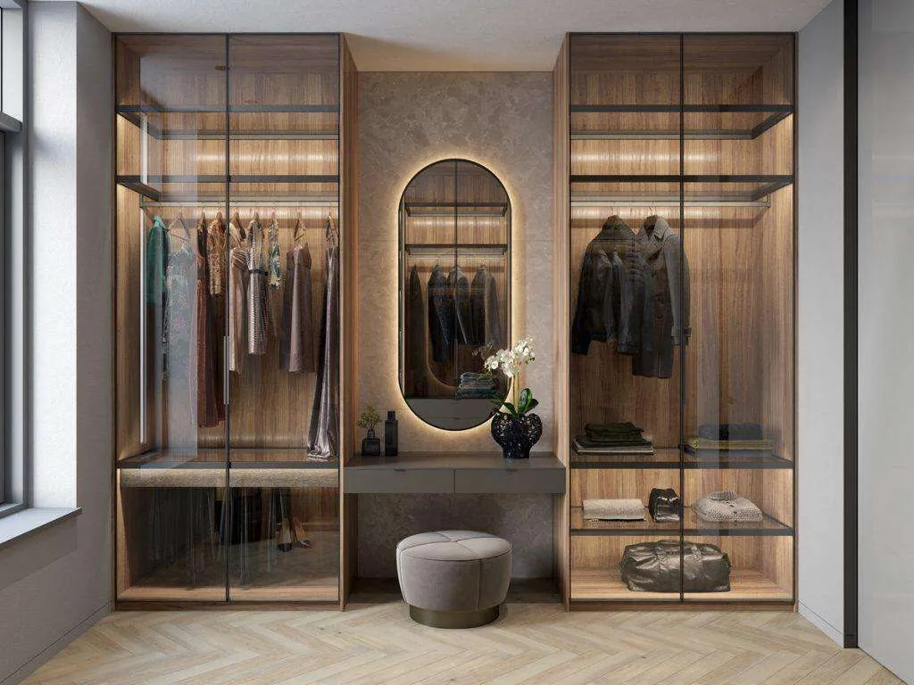 Móveis de quarto guarda-roupa de madeira