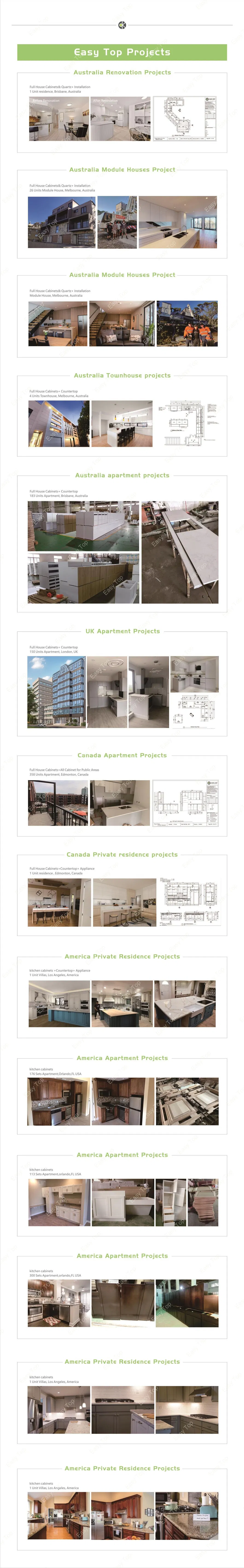 Design de Interiores de Casa Cozinha Cinza Escuro Prateleira de Suporte Exibição Base de MDF Pia Armários de Cozinha