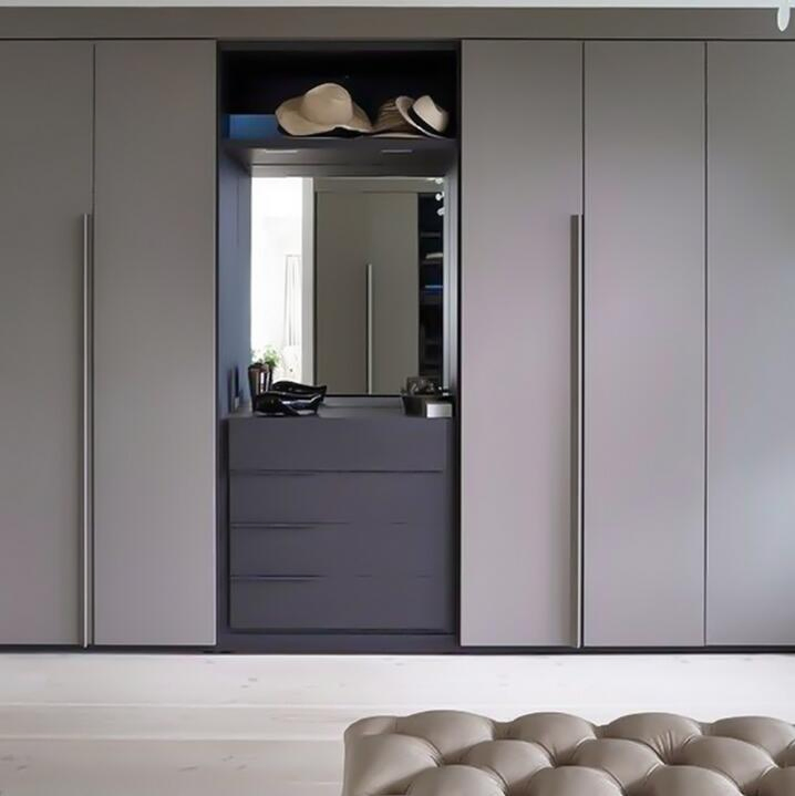 Armários de armazenamento de madeira de luxo, prateleiras de guarda-roupa, despensa, móveis para quarto