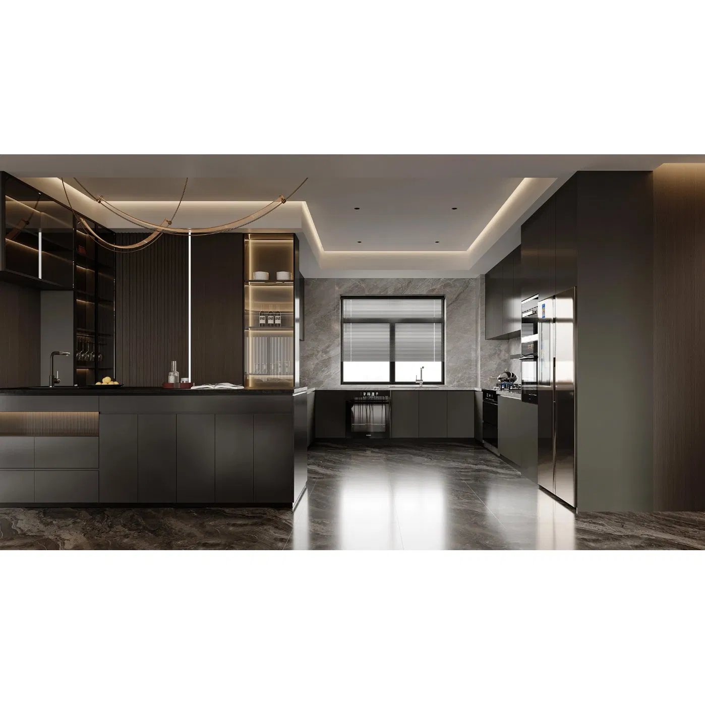 Móveis de Cozinha com Design Personalizado, Armário de Cozinha, Lavanderia, Despensa e Closet com Materiais Premium