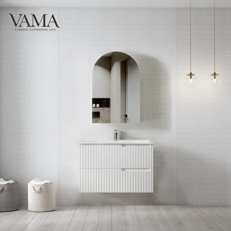 Armário de Banheiro Flutuante Montado na Parede com Design Moderno e Elegante Vama Nt28002-120