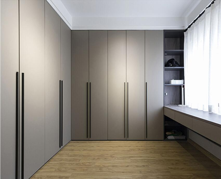 Guarda-roupa de Laca Brilhante Branca, Armário Fitted, Mobiliário de Quarto para Armazenamento