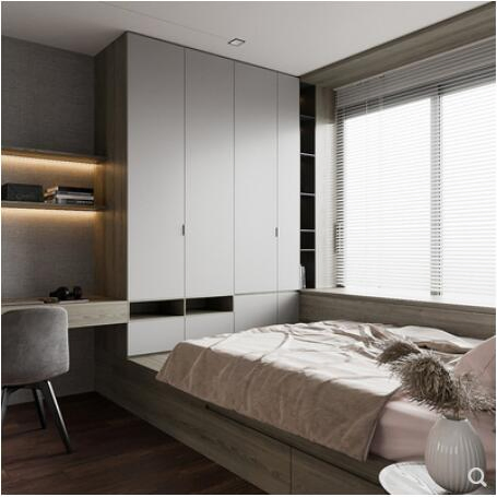 Móveis de Quarto Armário de Madeira Armazenamento Despensa Prateleira Closet em Canto