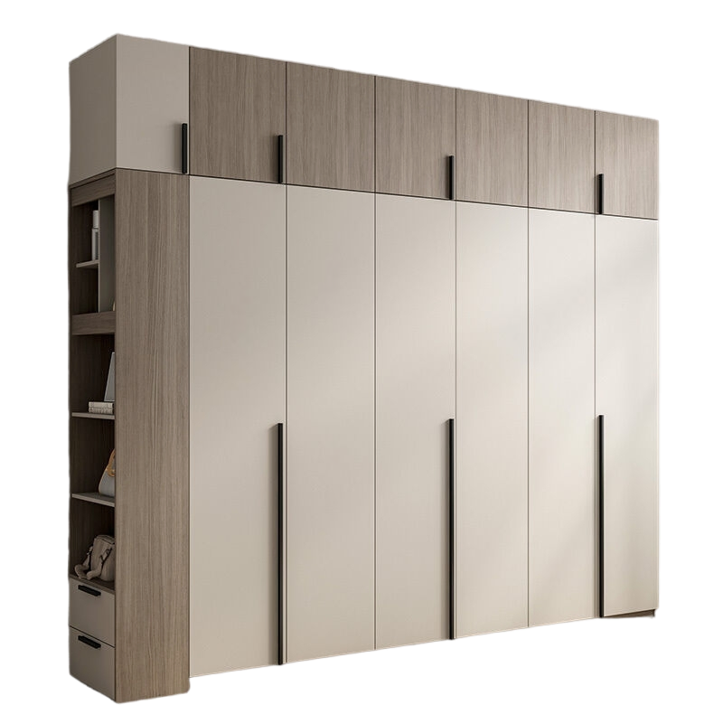 Móveis de Quarto Branco MDF para Indústria com Guarda-Roupa e Armário de Canto para Linho