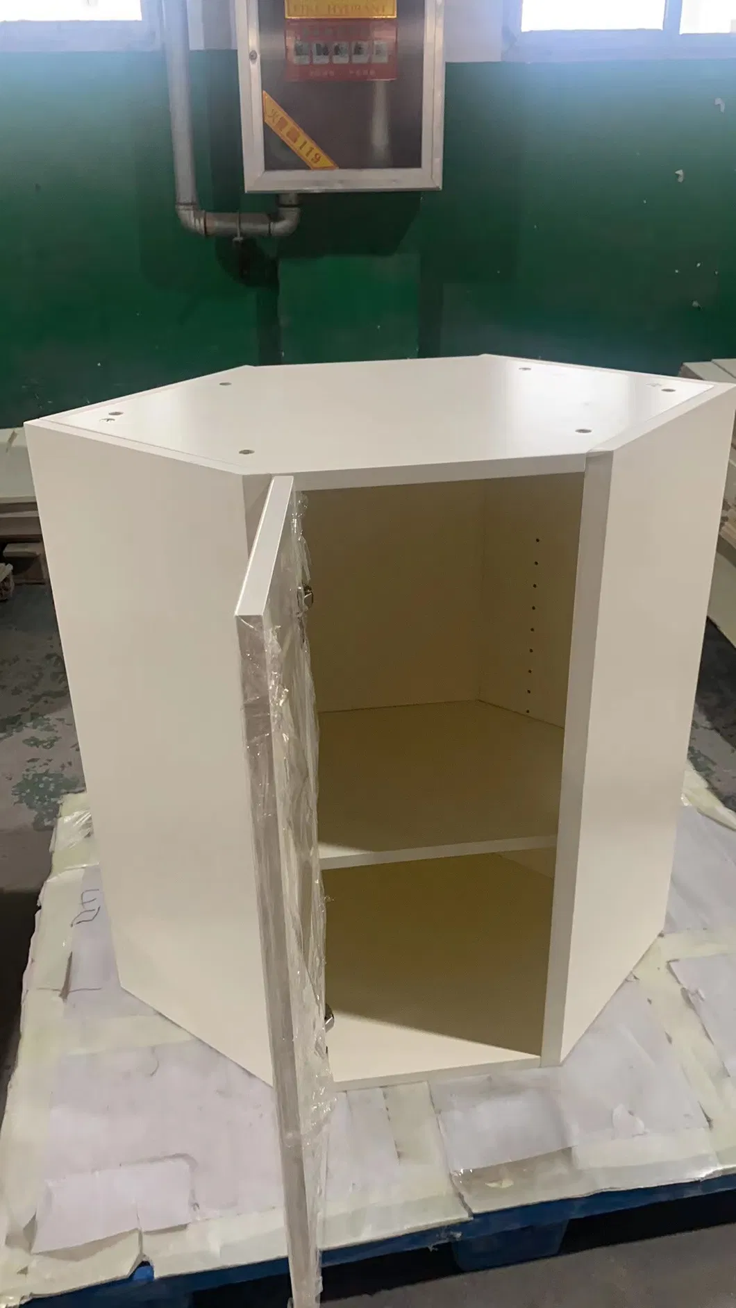Armários de Cozinha de Canto Senhora Susan com Porta em Estilo Shaker