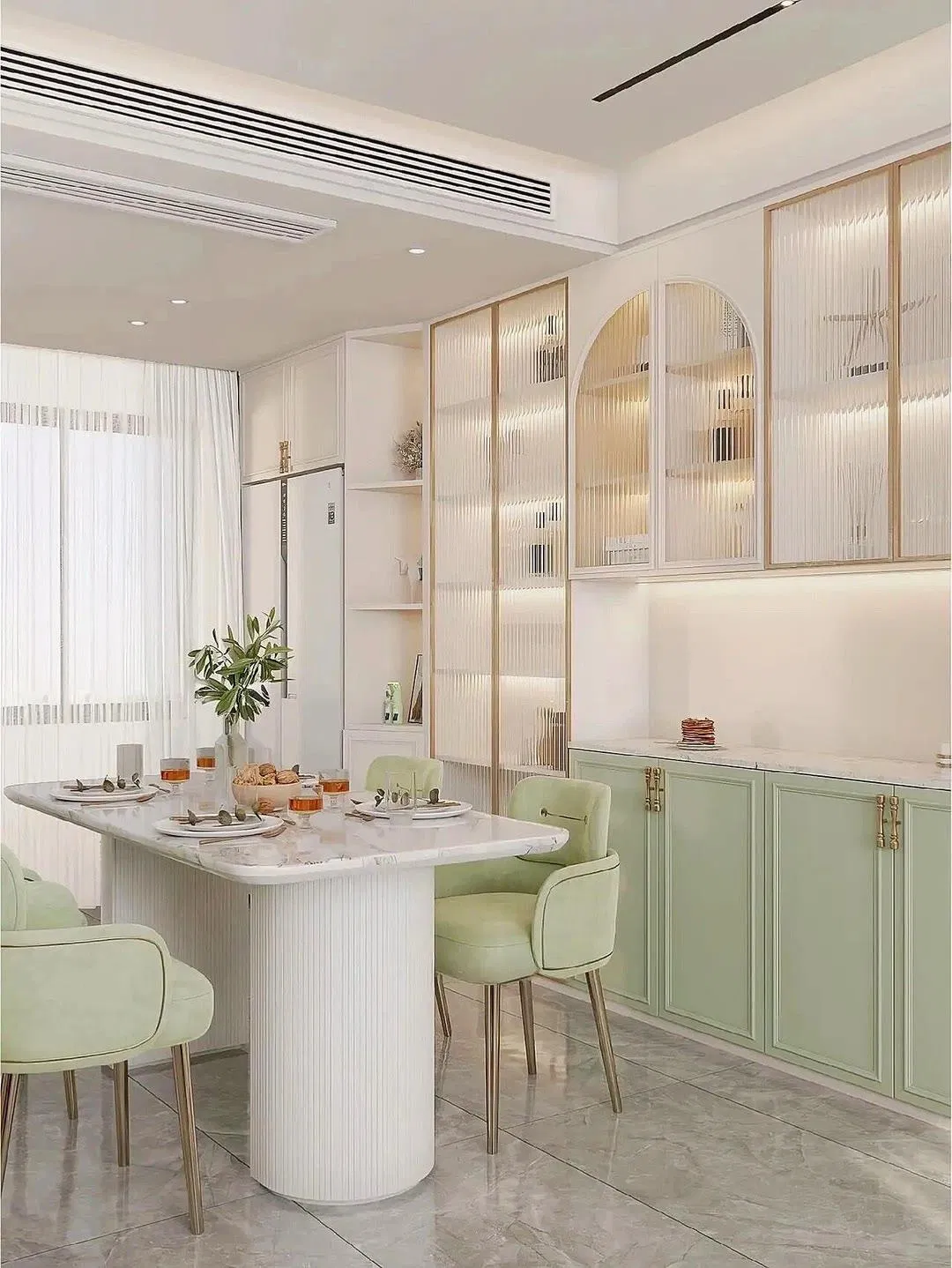 Nova Chegada Design de Armário Moderno Luxuoso Personalizado em Madeira Sólida Armários Altos para Sala de Estar Móveis Armários de Cozinha