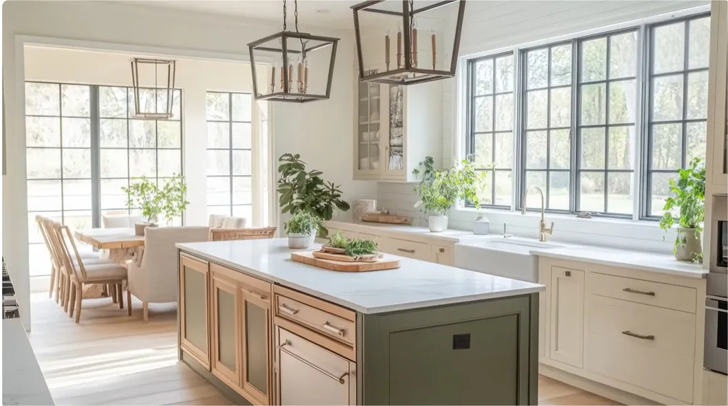 Design de Cozinha Moderna Armários de Cozinha Modular em Carvalho Móveis de Madeira para Casa