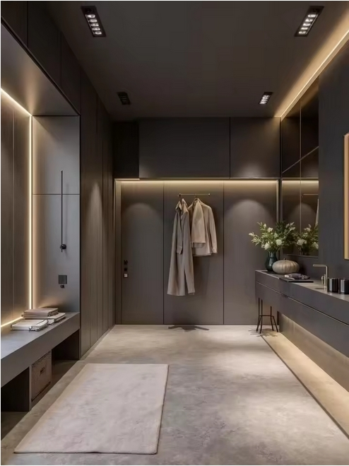 Armários de despensa Storge com prateleiras e gavetas para closet de quarto
