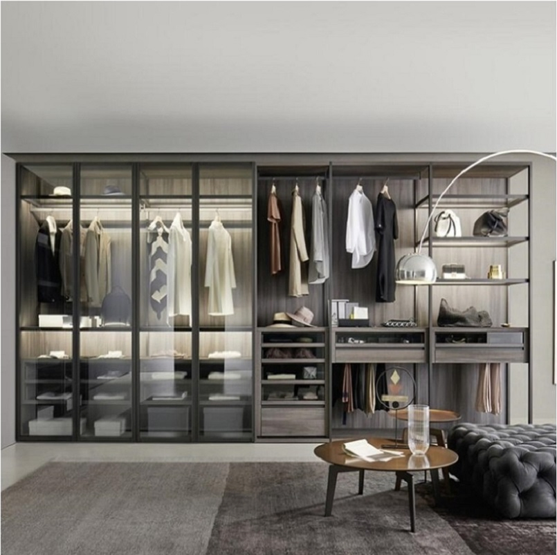 Conjunto de Móveis para Quarto com Guarda-Roupa Deslizante Branco, Armário de Armazenamento, Armário de Despensa, Guarda-Roupa