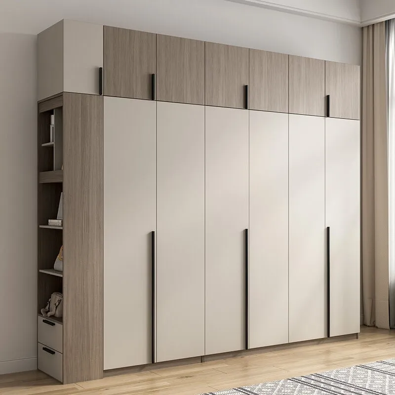 Móveis de Quarto Branco MDF para Indústria com Guarda-Roupa e Armário de Canto para Linho