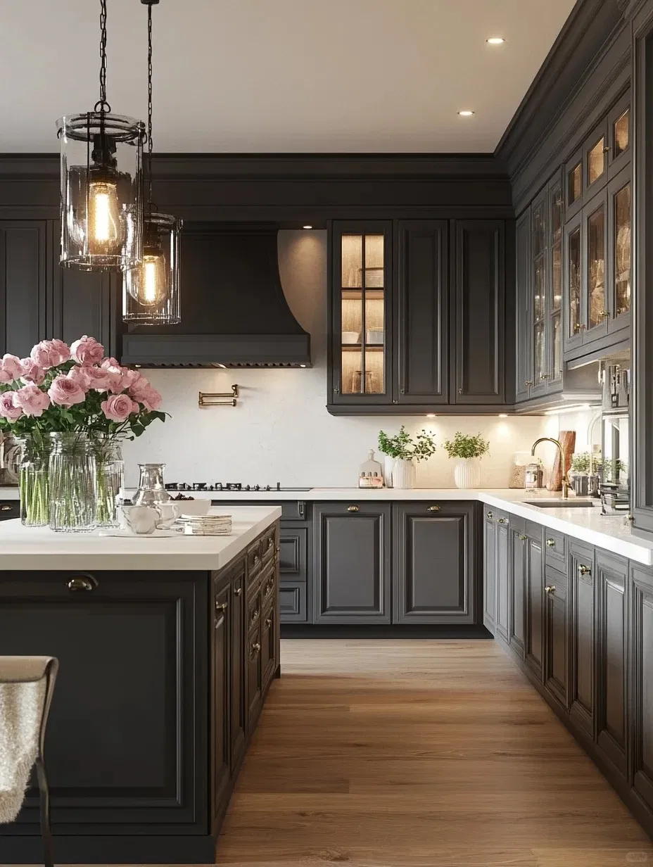 Design de Cozinha Moderna Armários de Cozinha Modular em Carvalho Móveis de Madeira para Casa