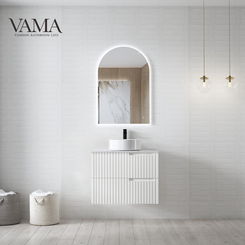 Armário de Banheiro Flutuante Montado na Parede com Design Moderno e Elegante Vama Nt28002-120
