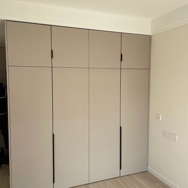 Móveis de Quarto de Hotel Estilo Americano, Armário de Banheiro, Unidades de Prateleiras Azuis, Portas de Balanço Embutidas, Guarda-Roupas de Linho