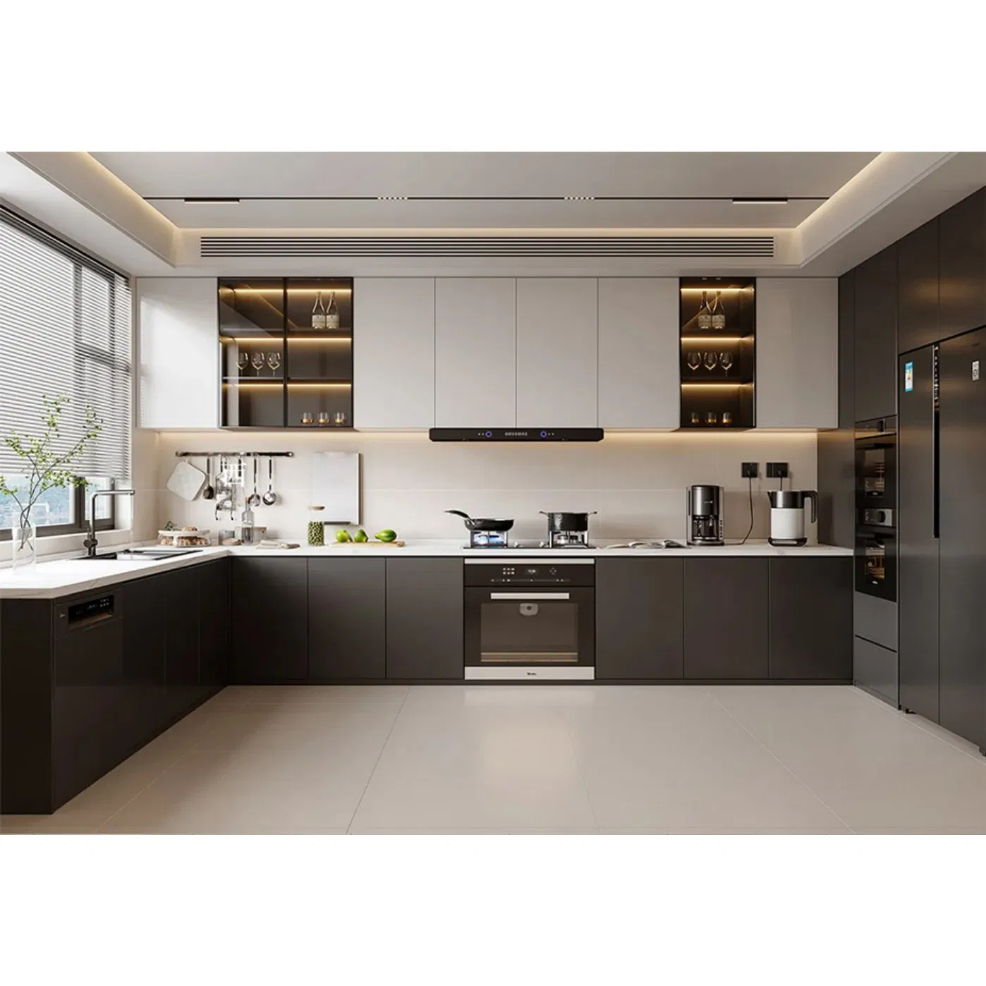 Móveis de Cozinha com Design Personalizado, Armário de Cozinha, Lavanderia, Despensa e Closet com Materiais Premium