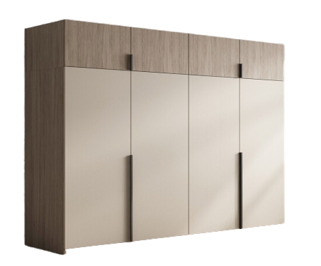 Móveis de Quarto Branco MDF para Indústria com Guarda-Roupa e Armário de Canto para Linho