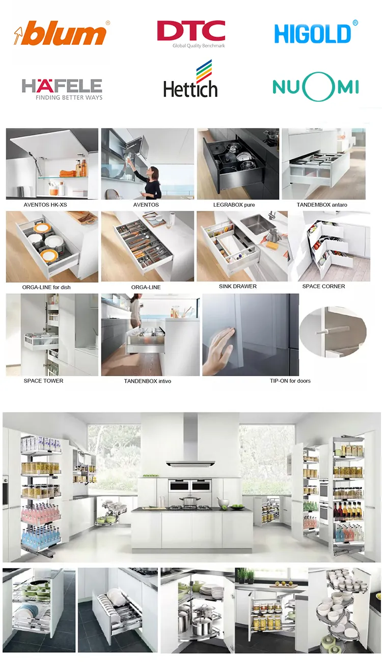 Móveis Armários de Despensa Design de Gabinete de Cozinha Modular