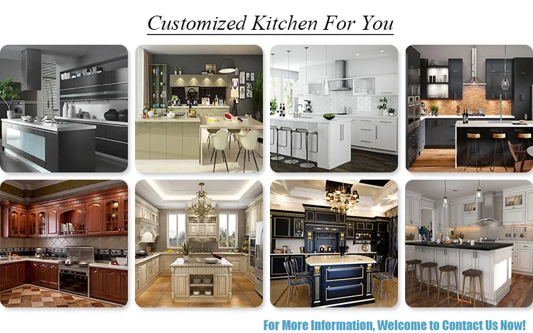 Armários de Parede Personalizados Móveis para Casa Armário de Cozinha Modular de Madeira