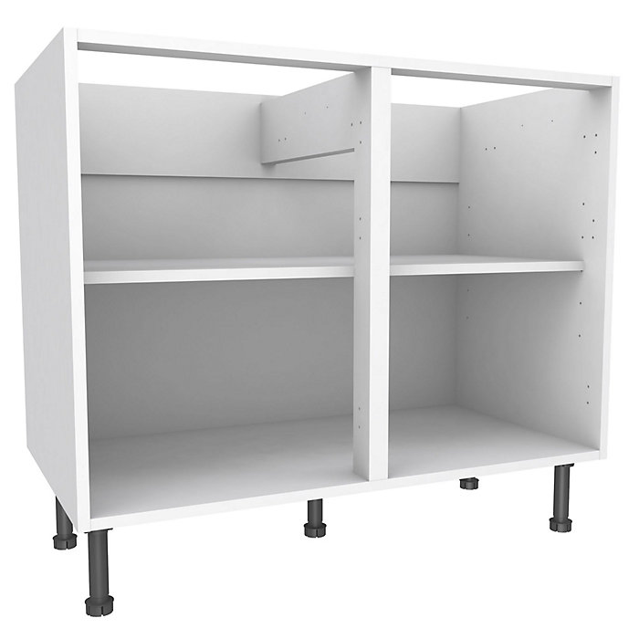 Gabinete de Cozinha Branco com Duas Portas