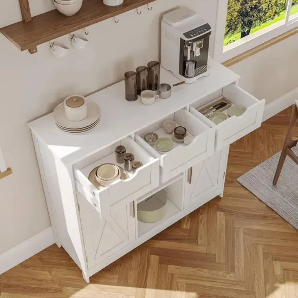 Conjunto de Armários de Cozinha com Base para Pia e Armário Alto de Despensa