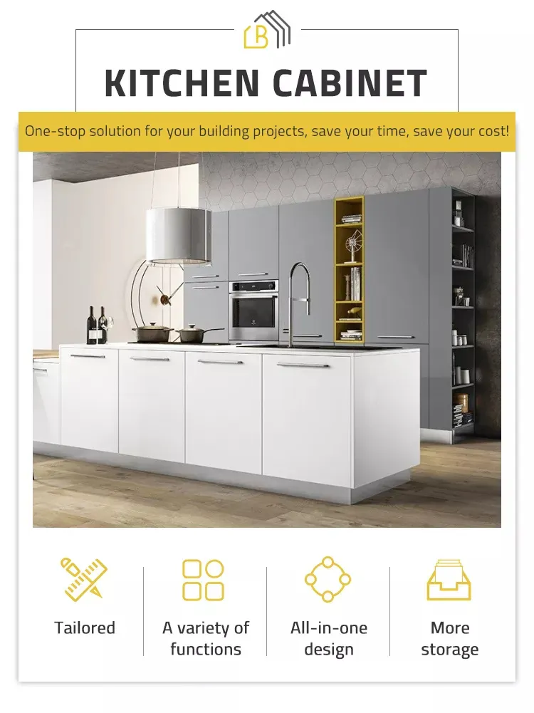 Designs de Armários de Parede de Luxo de Grande Capacidade para Remodelação de Cozinha Ilha de Cozinha Azul