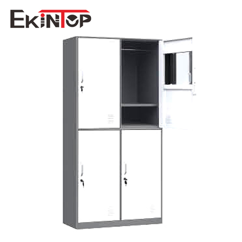 Móvel de Escritório Ekintop Steel Armário de Escritório Branco Armário Vertical Alto de Aço para Arquivamento