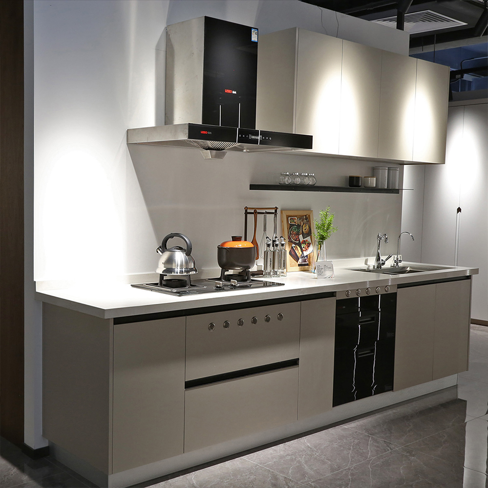 Fabricante de Armários de Cozinha Modular Design de Armário de Cozinha Armário de Canto Armário Independente de Despensa Armários de Cozinha em PVC